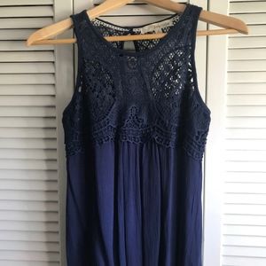 Rewind: Blue Tank Top/Blouse